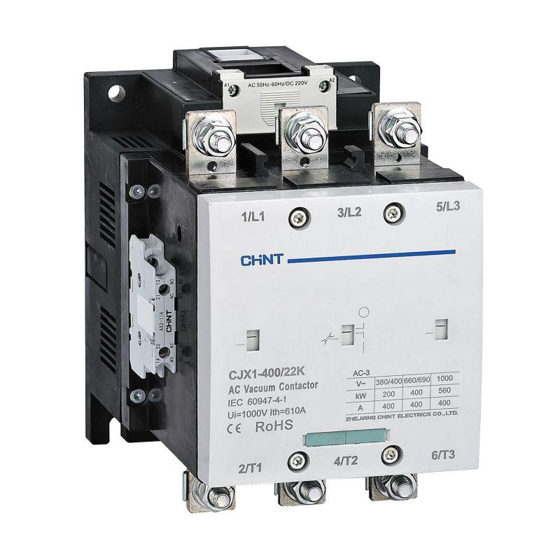контактор вакуумный cjx1-400/22k 400а 110в ac/dc 2но+2нз ac-3 chint 275711 от BTSprom.by