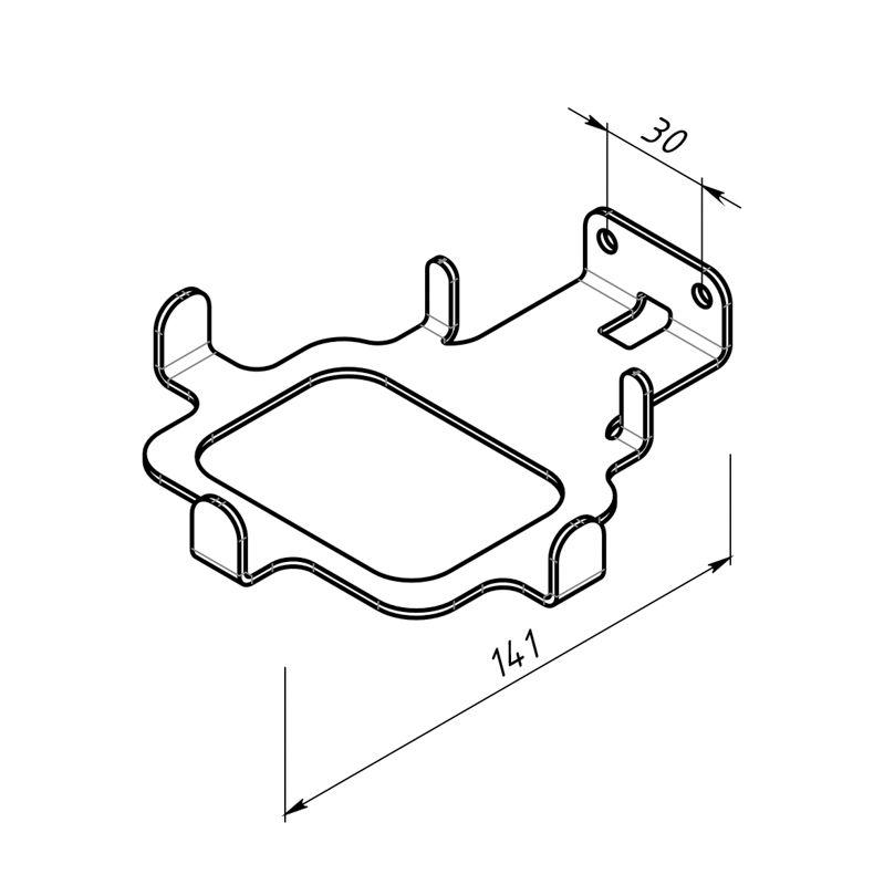  Кронштейн для Яндекс Станции 2 настенный черн. Rexant 38-0621 фото в каталоге от BTSprom.by