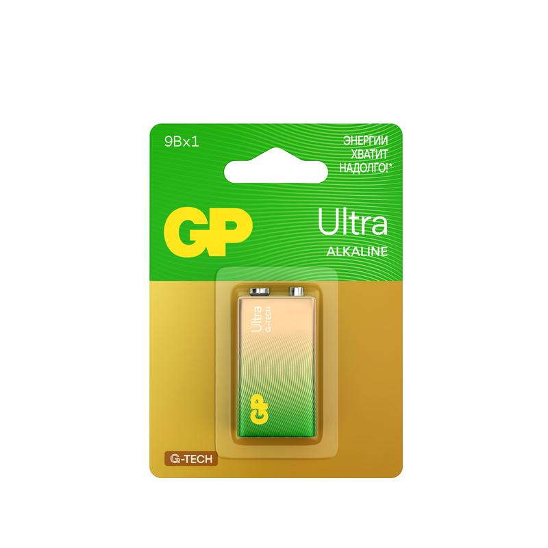 элемент питания алкалиновый "крона" 6lr61 9в ultra alkaline g-tech (блист.1шт) gp 1237 от BTSprom.by