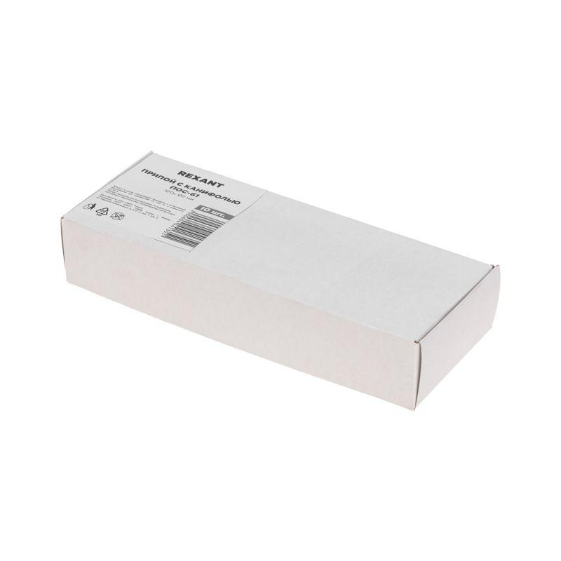  Припой с канифолью ПОС-61 100г d2мм (олово 61% свинец 39%) катушка Rexant 09-3173 фото в каталоге от BTSprom.by