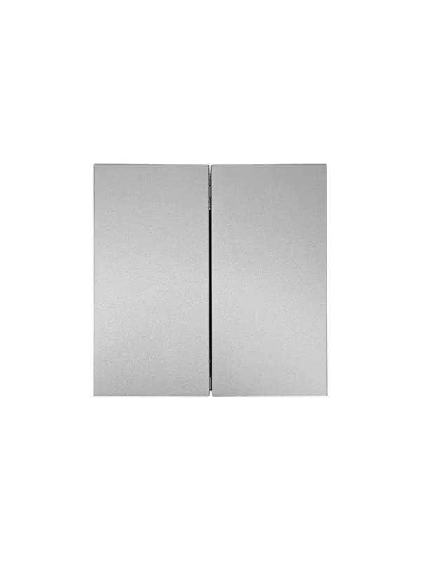 выключатель 2-кл. сп zima ip20 10а безвинт. зажим сер. матов. lezard 704-7488-101qc от BTSprom.by