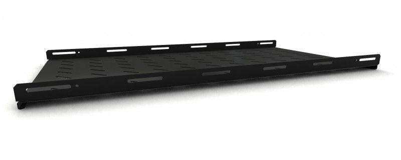 полка стационарная г=1050мм нагр. до 20кг tsh3l-1050-ral9004 с боков. крепл. для шкафов ttb ttbr ttc2 485х1050мм черн. ral 9004 hyperline 397124 от BTSprom.by