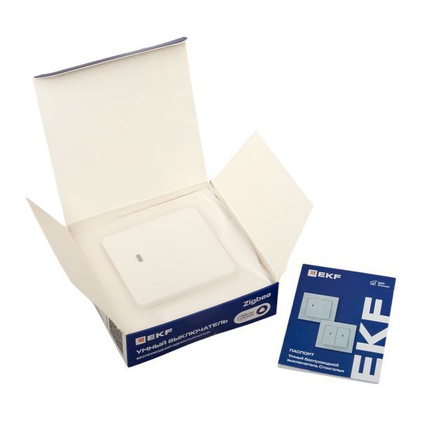  Выключатель 1-кл. Стокгольм Умный беспроводной бел. Zigbee Сonnect EKF RCV-ST1-WS-ZB фото в каталоге от BTSprom.by