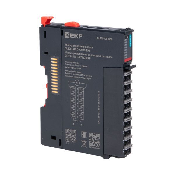 модуль расширения аналоговых сигналов gl200-ai8 d-card ekf gl200-ai8-dcd от BTSprom.by