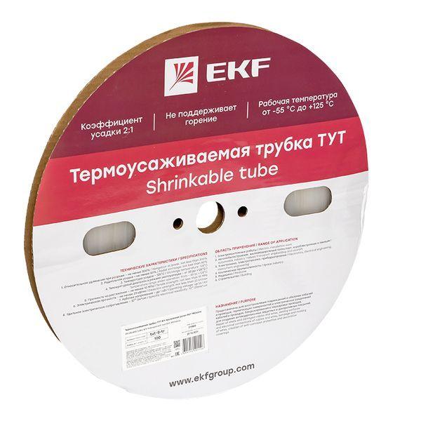 трубка термоусадочная тут 8/4 прозр. (уп.100м) proxima ekf tut-8-tr от BTSprom.by