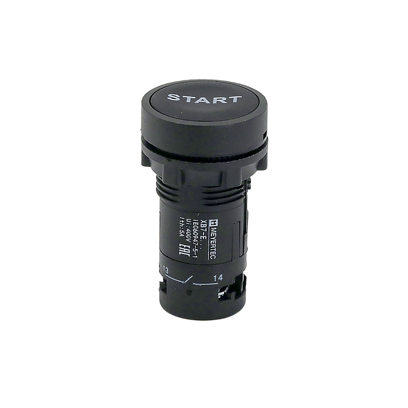кнопка плоская маркировка "start" 1no ip54 пластик mtb7-ea21861 черн. овен 132677 от BTSprom.by