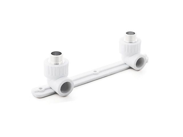 колено пп комб.под смеситель нар. 20х1/2", бел. ртп (угольник) (ростурпласт) 10703 от BTSprom.by