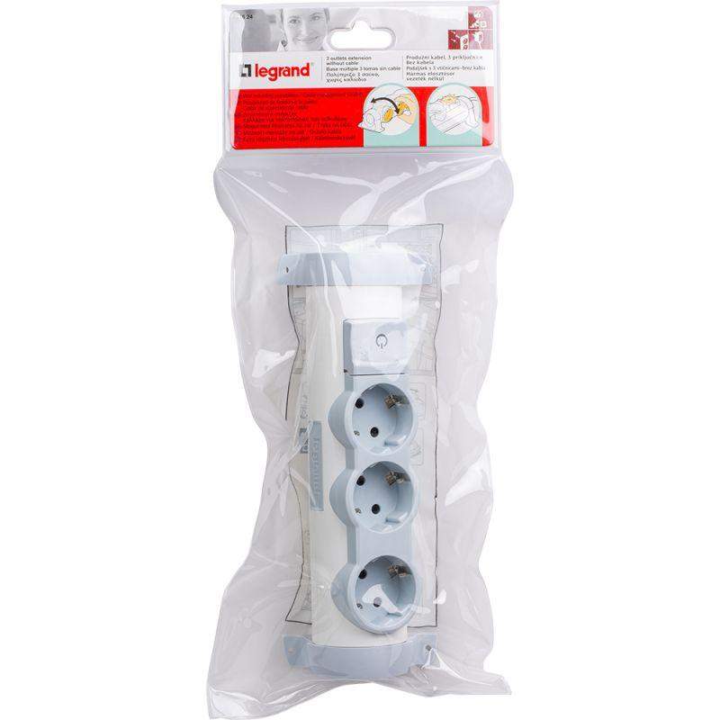  Колодка удлинителя 3-м с заземл. Комфорт без кабеля Leg 694624 фото в каталоге от BTSprom.by