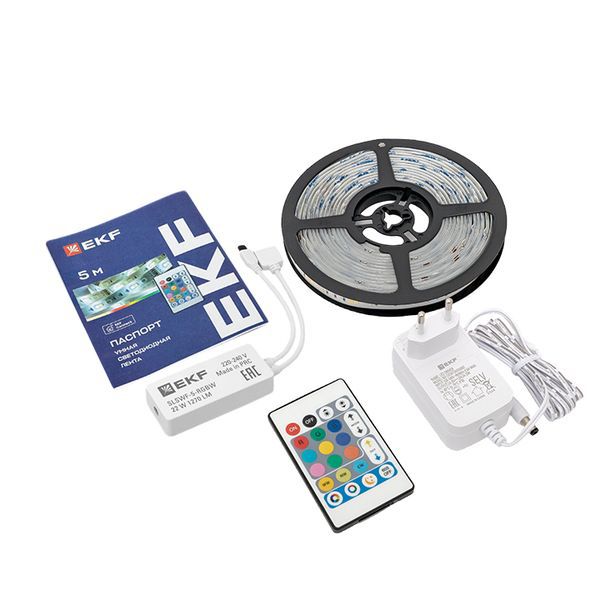  Лента светодиодная умная Connect RGBW (уп.5м) EKF slswf-5-rgbw фото в каталоге от BTSprom.by