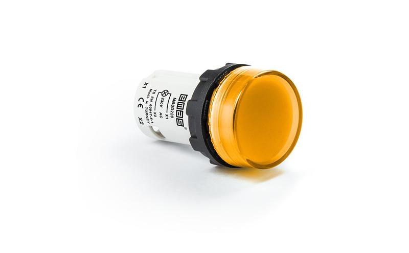 арматура сигнальная моноблочная 220в желт. emas mbsd220s от BTSprom.by