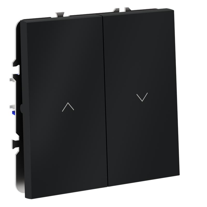 выключатель встраиваемый voltum s70 для жалюзи 10а графит voltum vls020707 от BTSprom.by