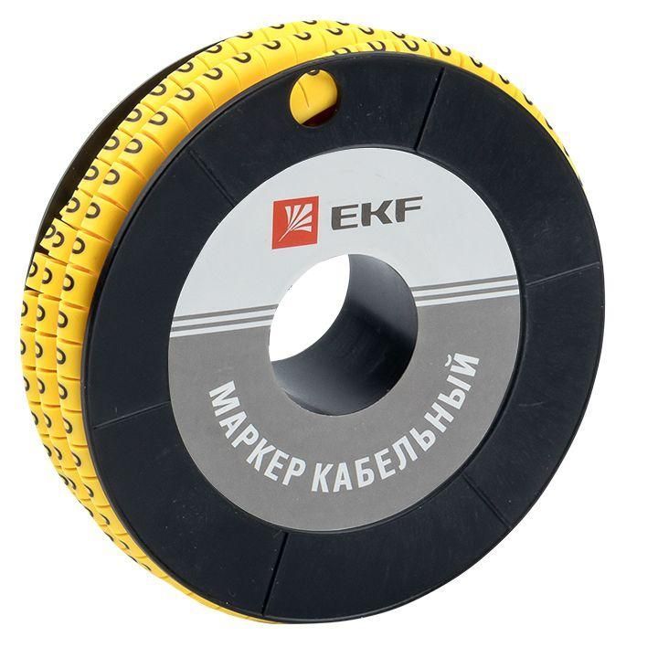 маркер каб. 1.5кв.мм "0" (к-1000ед) (ес-0) ekf plc-km-1.5-0 от BTSprom.by