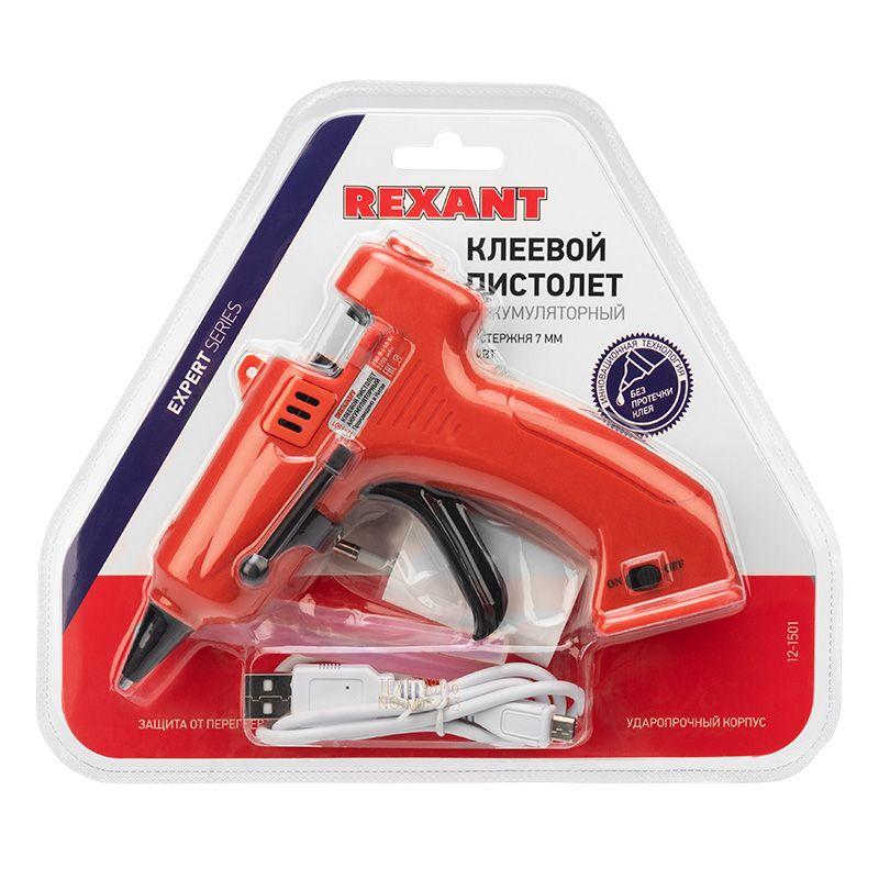  Пистолет клеевой 10Вт ЭКСПЕРТ аккумуляторный (блист.) Rexant 12-1501 фото в каталоге от BTSprom.by