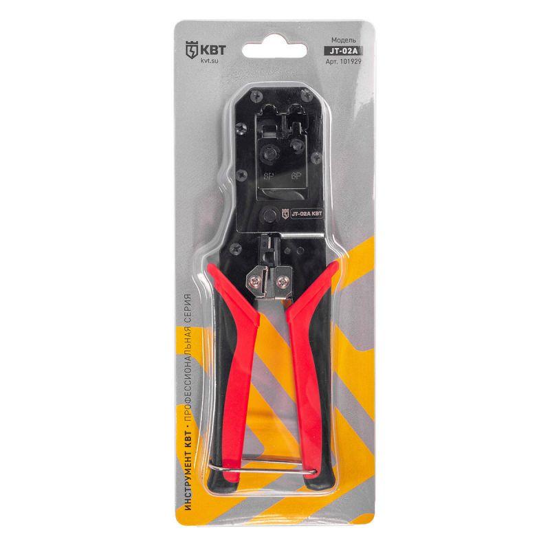  Пресс-клещи для RJ разъемов JT-02A МАСТЕР КВТ 101929 фото в каталоге от BTSprom.by