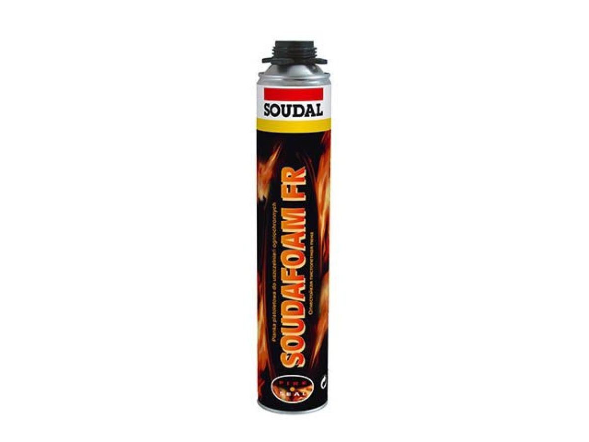 пена монтажная огнестойкая пистолетная "soudal" soudafoam fr 750 мл 157151 от BTSprom.by