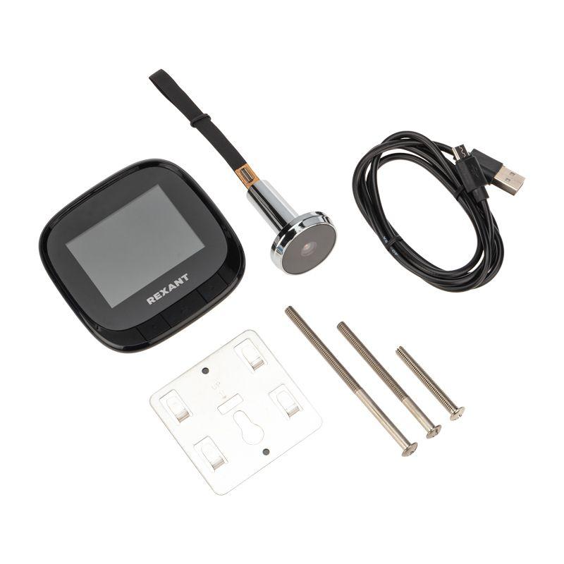  Видеоглазок дверной DV-111 с цветным LCD-дисплеем 2.4дюйм и функцией записи фото Rexant 45-1111 фото в каталоге от BTSprom.by