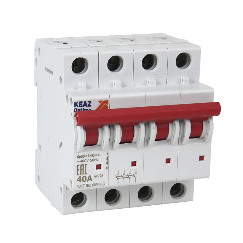 выключатель нагрузки модульный optidin bm63p-420-ом4-рег (вм63р) кэаз 393409 от BTSprom.by