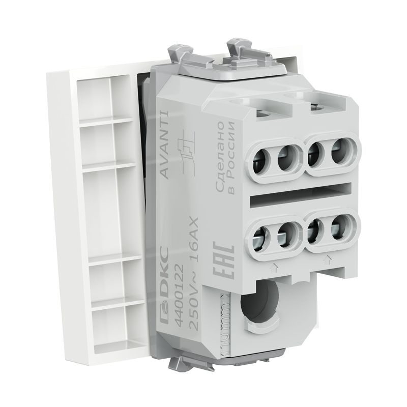  Инвертор модульный 1-кл. 2п 2мод. Avanti "Белое облако" 16А IP20 бел. DKC 4400122 фото в каталоге от BTSprom.by