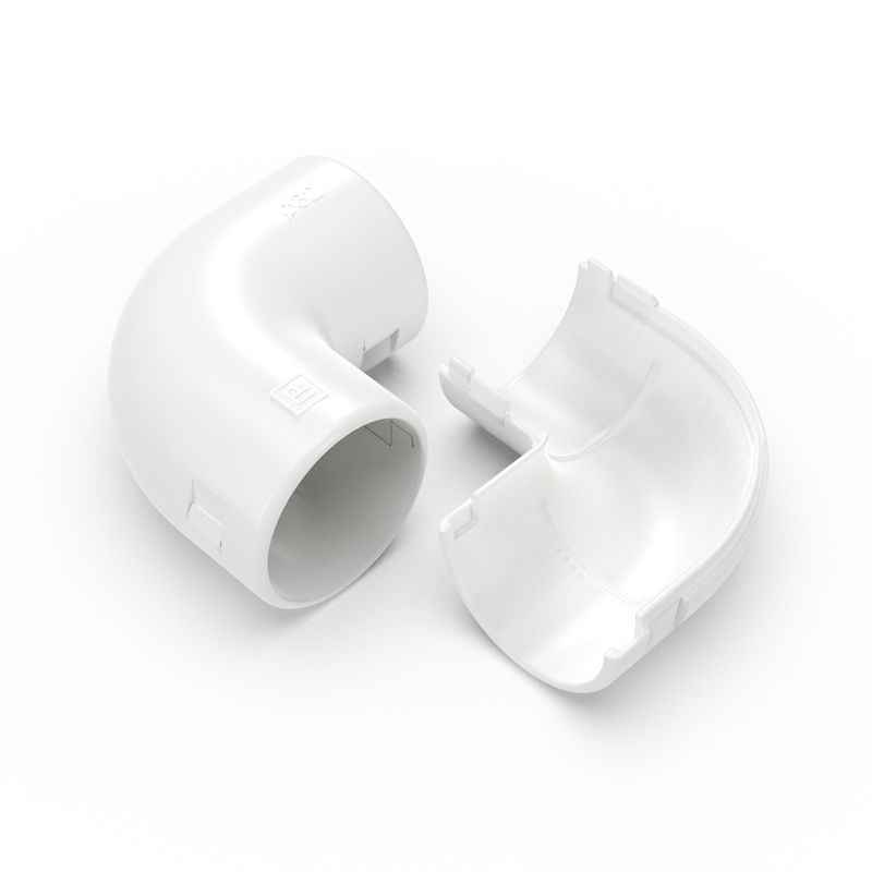 соединитель угловой 90град. разборный d32мм бел. промрукав pr.07532б от BTSprom.by