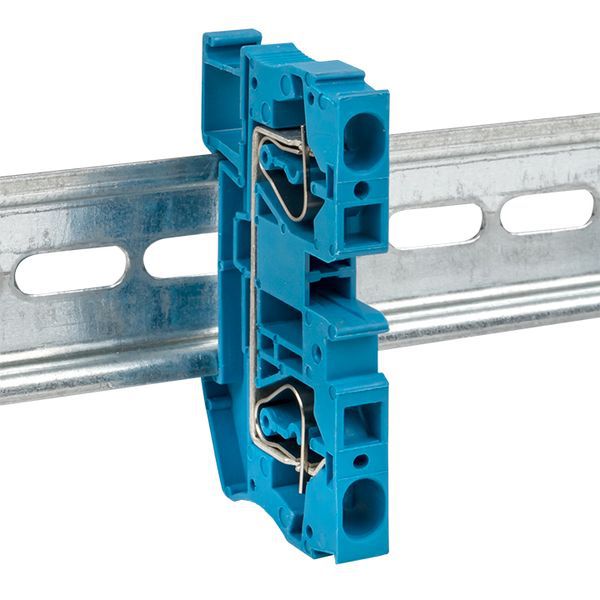  Колодка клеммная ST-4 41А пружинная син. EKF plc-jxb-st-4-blue фото в каталоге от BTSprom.by