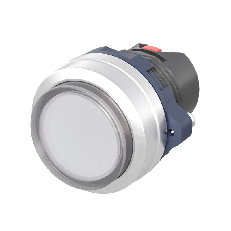 головка кнопки выпуклая прозрачная без фиксации алюм. бел. dkc m22p-cmlwa от BTSprom.by