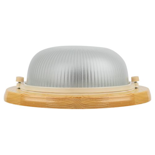  Светильник "Кантри" НБО 03-60-011 max 60Вт E27 IP54 D220 круг дерево/стекло орех ЭРА Б0048413 фото в каталоге от BTSprom.by