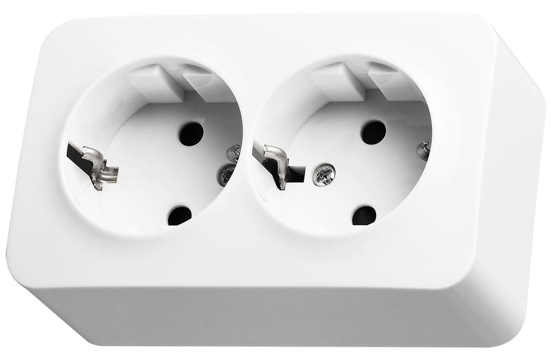 розетка 2-м оп 16а ip20 с заземл. защ. шторки бел. jasmart fs5504w от BTSprom.by