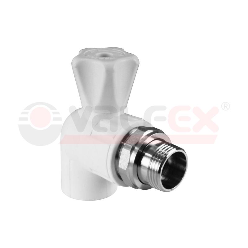 кран шаровой для радиатора угловой 20х1/2дюйм (60/10) valfex 10148020 от BTSprom.by