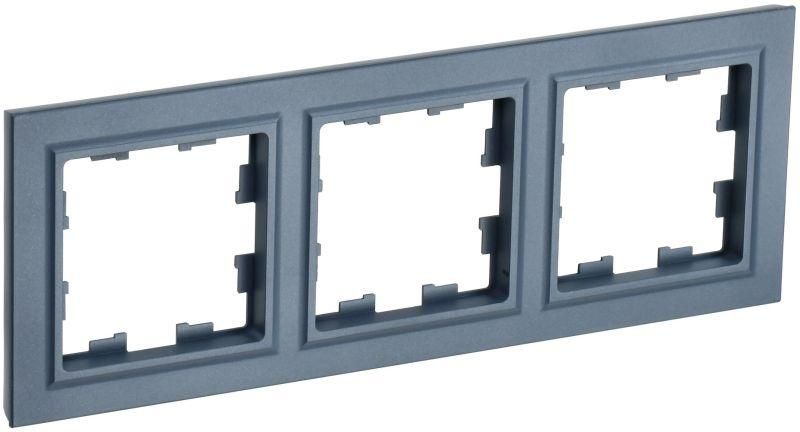 рамка 3-м brite ру-3-брм маренго iek br-m32-k35 от BTSprom.by