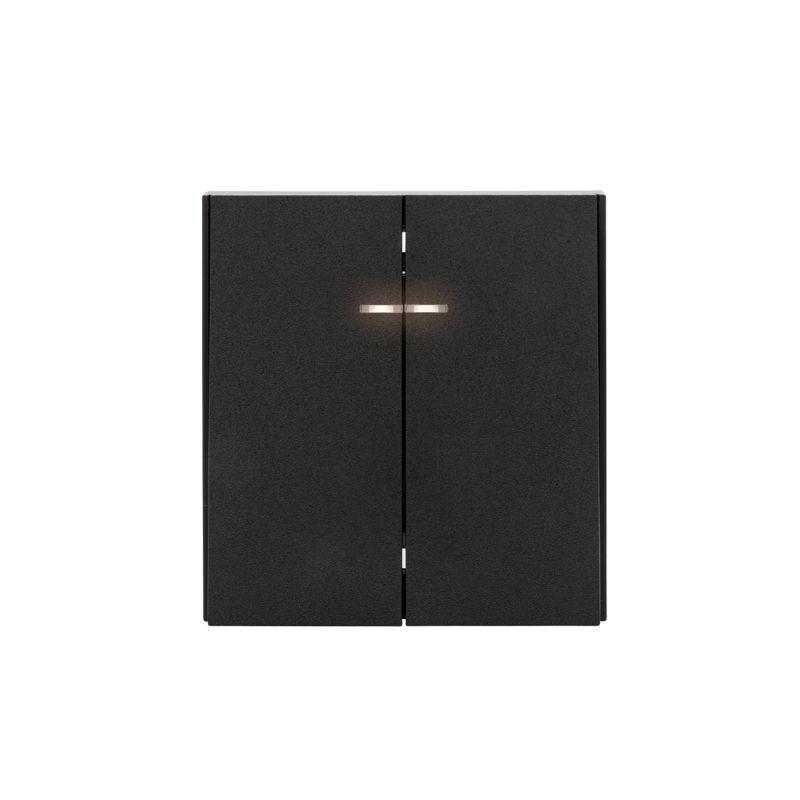 выключатель 2-кл. сп strong miele 10а с подсветкой антрацит kranz kr-78-0714-5 от BTSprom.by