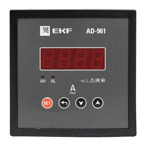  Амперметр цифровой AD-961 1ф на панель 96х96 EKF ad-961 фото в каталоге от BTSprom.by