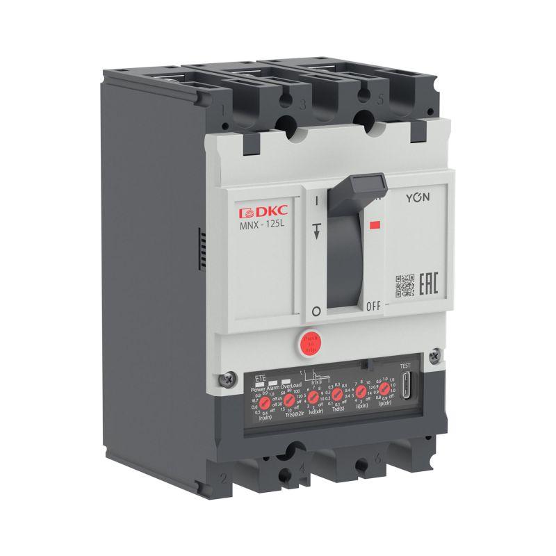выключатель автоматический yon pro mnx125l 4p 63а 70ка при ac415v расц. ete dkc mnx125l4pete0063 от BTSprom.by