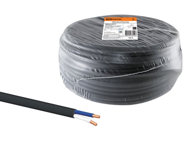 кабель ввг-п нг(а)-ls 2х2,5 ок(n)-0,66 гост (100м) tdm sq0117-0074 от BTSprom.by