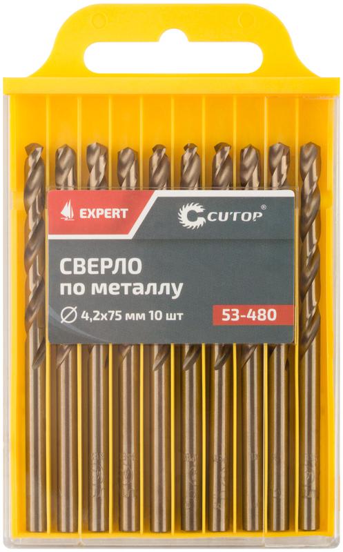  Сверло по металлу EXPERT 4.2х75мм (уп.10шт) Cutop 53-480 фото в каталоге от BTSprom.by