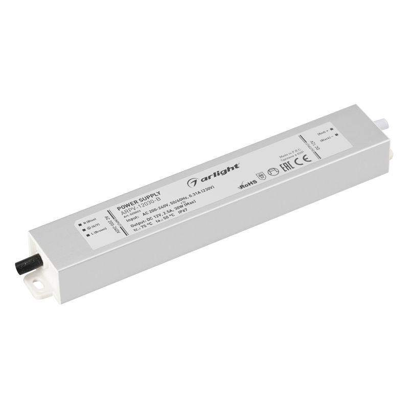 блок питания arpv-12030-b 12в 2.5а 30вт ip67 метал. 3 года arlight 020003 от BTSprom.by