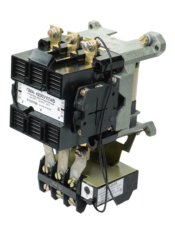 пускатель пма 4200 ухл4 в 63а кат. 380в ac 2но+2нз ip00 с реле ртт-221п 53.5-63.0а электротехник et001541 от BTSprom.by