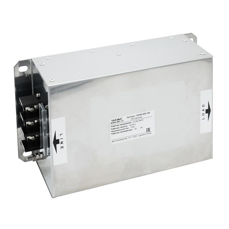 фильтр для преобразователей частоты 3-х фазный эмс dkc v2000-920-100 от BTSprom.by