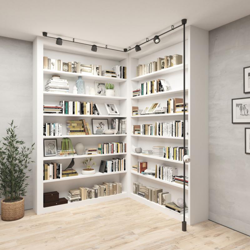  Светильник для трека-ремня Belty Spot 12Вт 4000К IP20 48В DC 100х107мм RA90 38град. поворотн. со светодиодом алюм. бел. с черн. DENKIRS 723150 фото в каталоге от BTSprom.by