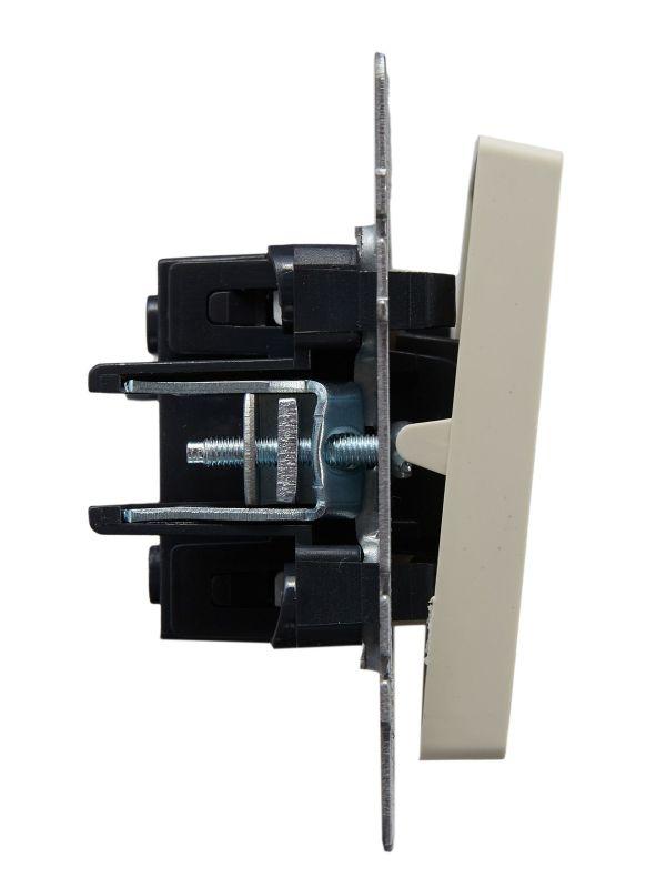  Выключатель проходной 1-кл. СП BRITE ВС10-1-7-БрКр 10А с индик. механизм беж. IEK BR-V12-1-10-K10 фото в каталоге от BTSprom.by