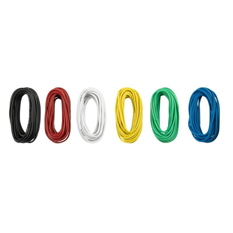  Набор автопровода "Радуга" 1х0.50мм 6 цветов (бел.; желт.; зел.; красн.; син.; черн.) по 3м Rexant 01-6547 фото в каталоге от BTSprom.by