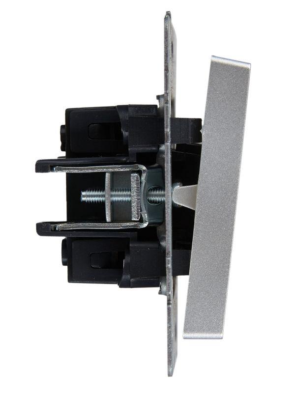  Выключатель жалюзи СП BRITE ВС10-1-5-БрА 10А механизм алюм. IEK BR-V15-0-10-K47 фото в каталоге от BTSprom.by