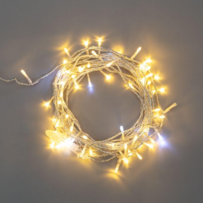 гирлянда светодиодная "нить" 20м 150led тепл. бел. 3.4вт 230в ip44 эффект мерцания провод прозр. neon-night 305-566 от BTSprom.by