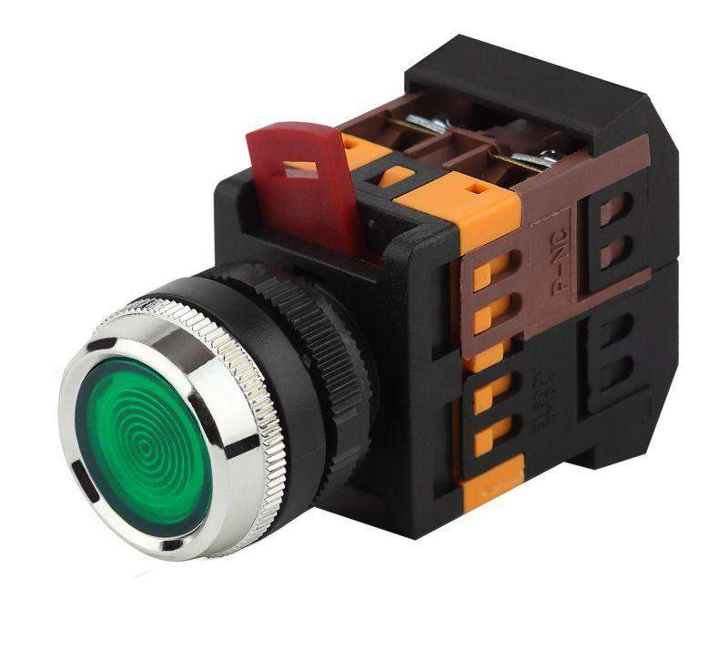 кнопка ablfs-22 зел. d22мм неон/240в 1з+1р bbt30-ablfs-k06e эра б0045656 от BTSprom.by