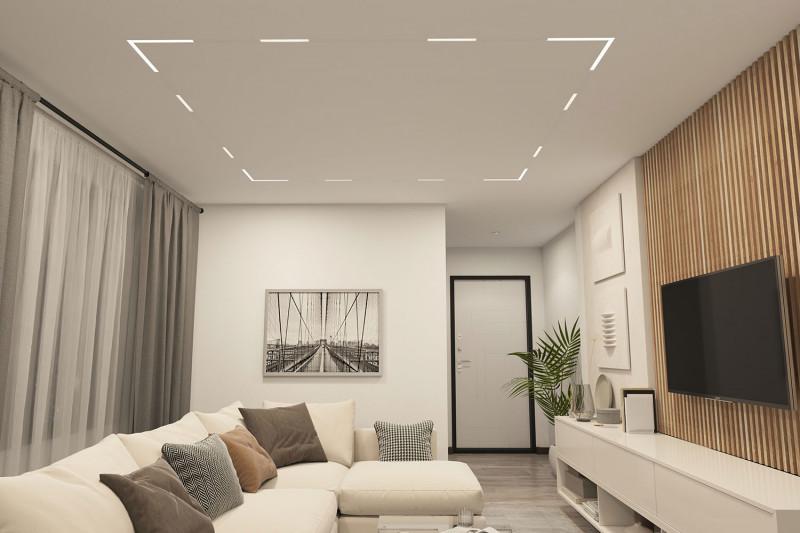  Светильник SMART LINEAR ANGLE 18Вт 3000К-6000К DIM угловой бел. DENKIRS 686086 фото в каталоге от BTSprom.by