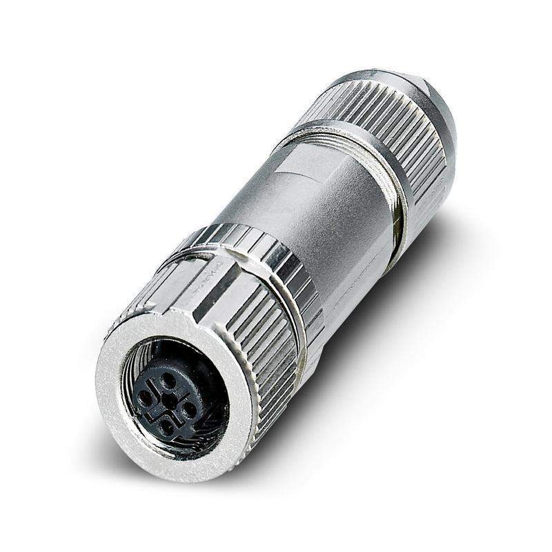 соединитель штекерный для передачи данных sacc-m12fsd-4pl sh pn phoenix contact 1424683 от BTSprom.by