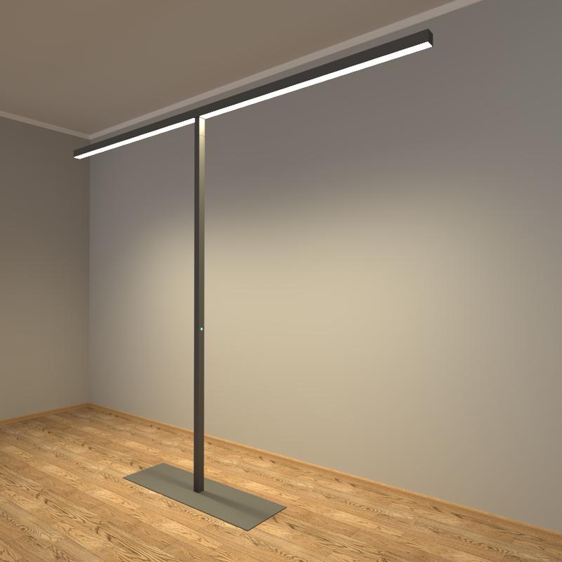 светильник светодиодный rve-pls5070-stella-2100х2600-t-dim торшер т-образ. 2100х2600мм 50х70мм 64вт напольный 4000к dali стойка 2100х800х300мм черн. rvelektro rve00003329 от BTSprom.by