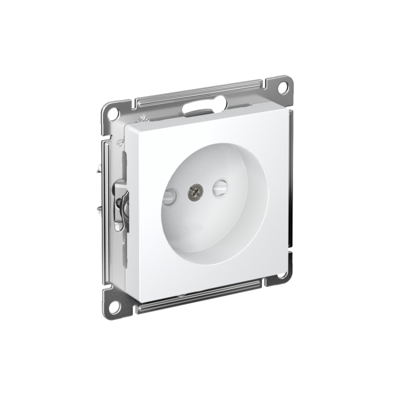 розетка atlasdesign 16а без заземл. защ. шторки быстрозажим. клем. механизм бел. se atn000149s от BTSprom.by