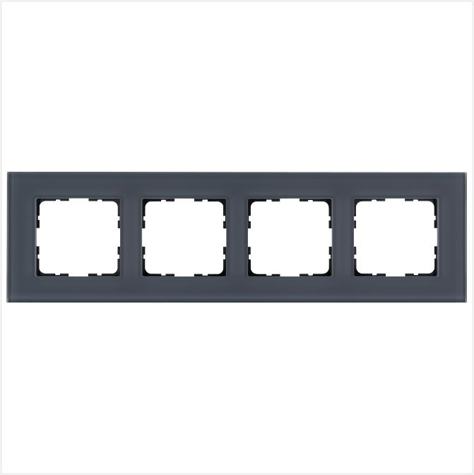 рамка 4-м g-glass стекло маренго jasmart g1004gc от BTSprom.by