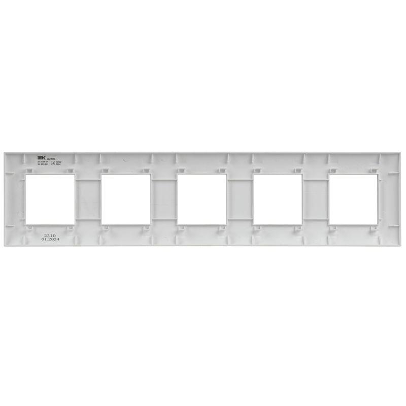  Рамка 5-м SKANDY SK-F05W арктич. бел. IEK SK-M52-K01 фото в каталоге от BTSprom.by