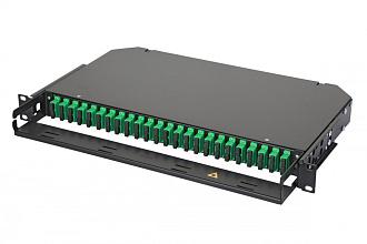 панель оптическая 47f-48 19дюйм 2u выдвижная корпус на 48 адаптера 32 дуплекс lc/apc адаптера os2 eurolan 47c-24-s2-2s-16-11bl-a от BTSprom.by